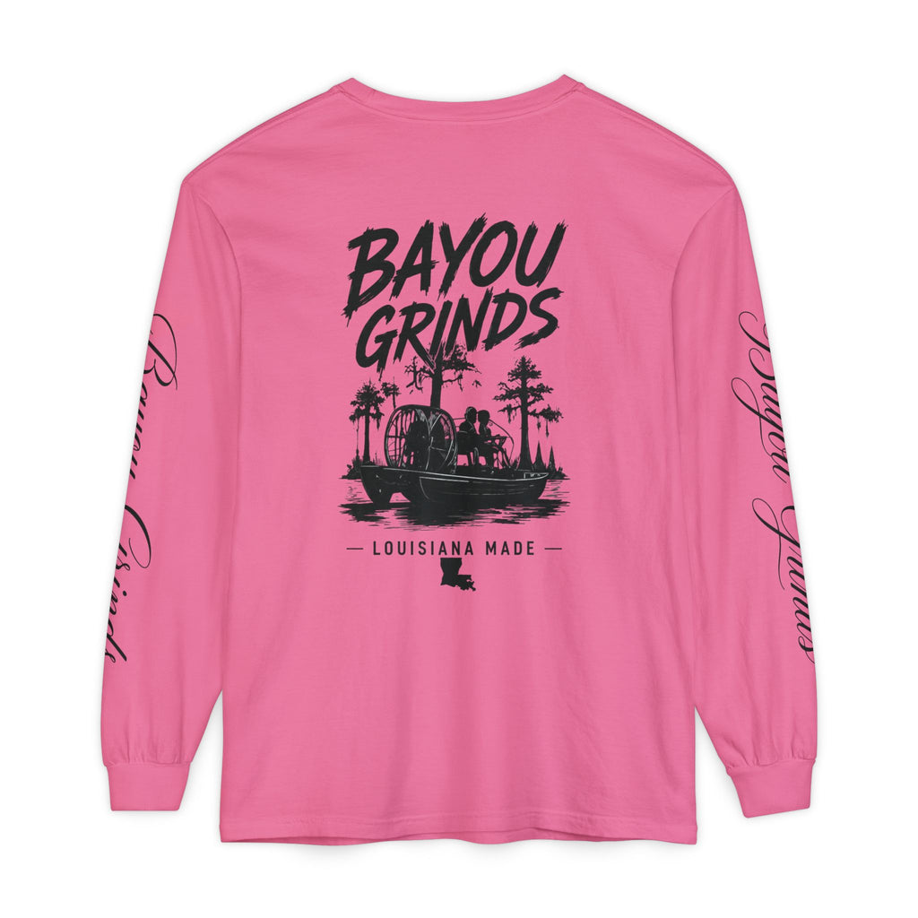 Unisex Garment-dyed Long Sleeve T-Shirt