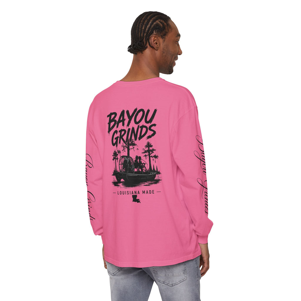 Unisex Garment-dyed Long Sleeve T-Shirt